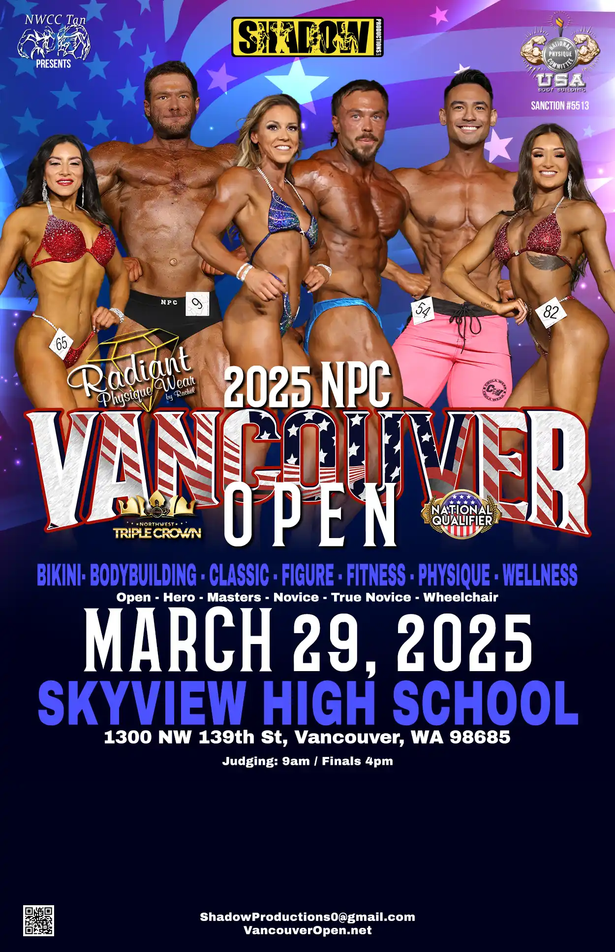 2025 Radiant Physique Wear NPC Vancouver Open presented by NWCC Tan